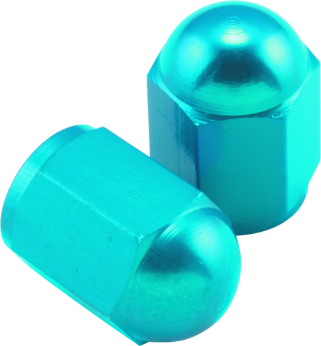 BikeMaster 151690 - Valve Caps Aluminum (6 Pair) - Blue