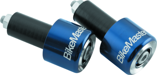 BikeMaster 152129 - Anodized Aluminum Barend Pair - Blue