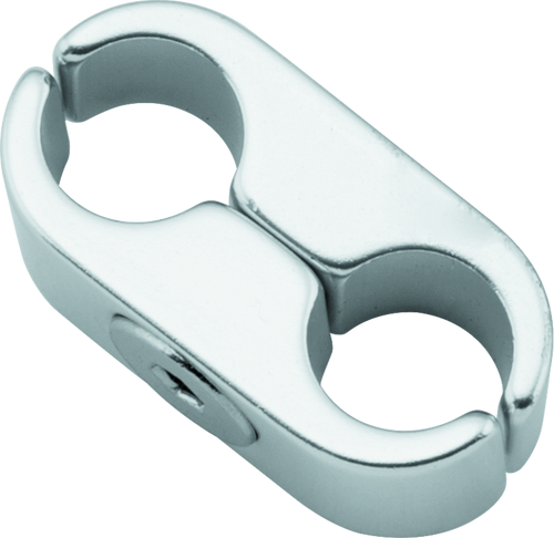 BikeMaster 152467 - 2 Lines Cable Clamp - Silver
