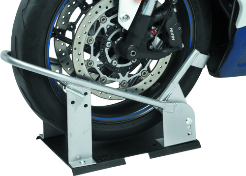 BikeMaster 152453 - Heavy Duty Wheel Chock - Silver