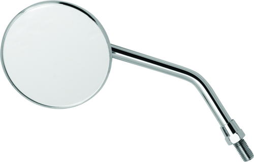 BikeMaster 600802 - 3in Adjustable Round Mirror 10mm - Each - Chrome