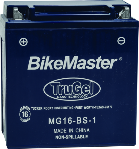 BikeMaster 780521 - TruGel Battery MG16-BS-1
