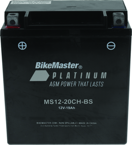 BikeMaster 780773 - AGM Battery - MS12-20CH-BS