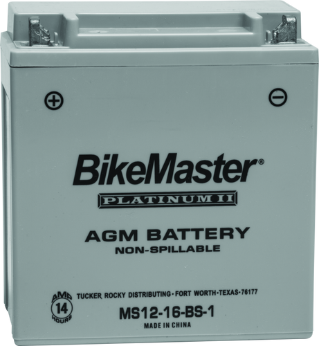 BikeMaster 780771 - AGM Battery - MS12-16-BS-1
