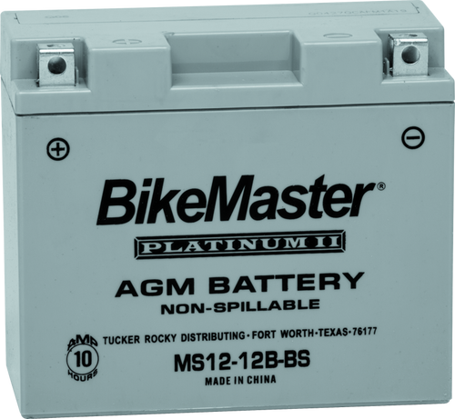 BikeMaster 780762 - AGM Battery - MS12-12B-BS