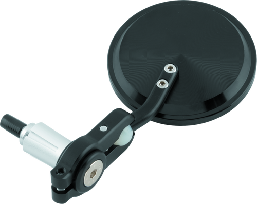 BikeMaster 600381 - Folding Barend Mirrors 7/8in Handlebars - Pair - Black