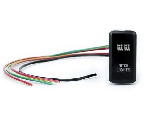 Cali Raised LED CR2392 - Toyota OEM Style Ditch Lights Switch Blue