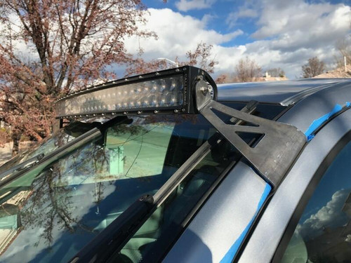 Cali Raised LED CR2548 - 07-21 Tundra 52 Inch Curved LED Light Bar Roof Brackets Kit 5D Optic OSRAM 52 Inch Dual Row Curved Bar Spot Beam No Switch