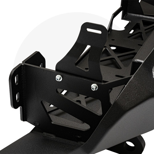 Cali Raised LED CR3077 - 16-Up Tacoma Stealth Bumper 32 Inch LED Bar Combo Beam No Switch Relocation Mounts Only No Winch No D-Ring
