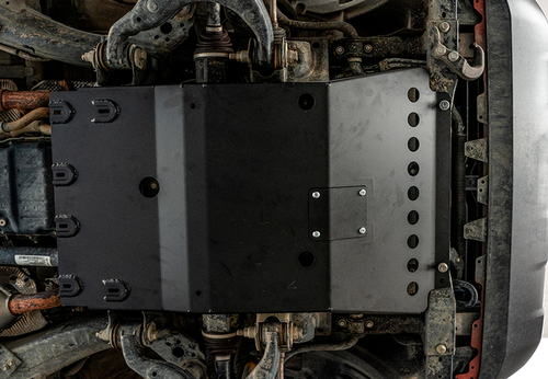 Cali Raised LED CR3672 - 2005-2022 Toyota Tacoma Front Skid Plate Aluminum Powercoat Black