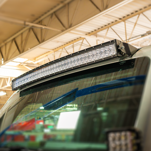 Cali Raised LED CR4023 - Roof Light Bar Mounting Kit Fits 21-Present Ford Bronco Raptor - 5D Optic Osram 42 Inch Dual Row Curved Bar (Combo Beam)