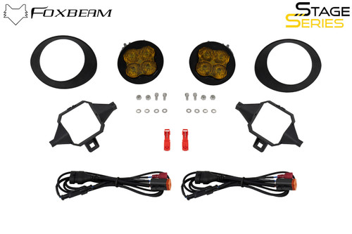 Diode Dynamics DD8012 - SS3 SAE/DOT Type TS Fog Light Kit Yellow (3000K) Max (38.5 watts) Yellow SAE Fog