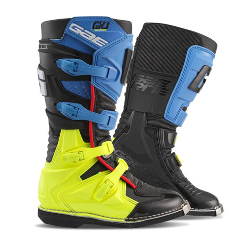 Gaerne 2169-013-6 - GXJ Boot Black/Blue/Fluorescent Yellow Size - Youth 6