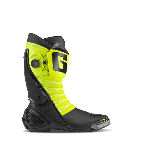 Gaerne 2460-019-7 - GP1 LS Boot Black/Fluorescent Yellow Size - 7