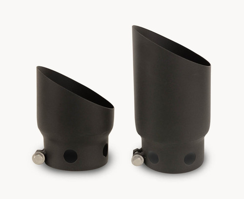 Go Rhino GRT45X2B - 08-16 Ford F-250/F-350 Super Duty Exhaust Tip - Black - 2 Tips Set - ID 4in x OD 5in