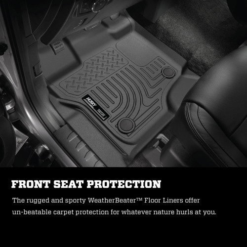 Husky Liners 14531 - 99-06 Chevrolet Silverado 1500 EC Weatherbeater 2nd Seat Floor Liner - Black