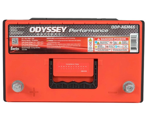 Odyssey Battery ODP-AGM65 - Auto/Truck/Heavy Duty & Commercial Performance AGM Battery (65-760)