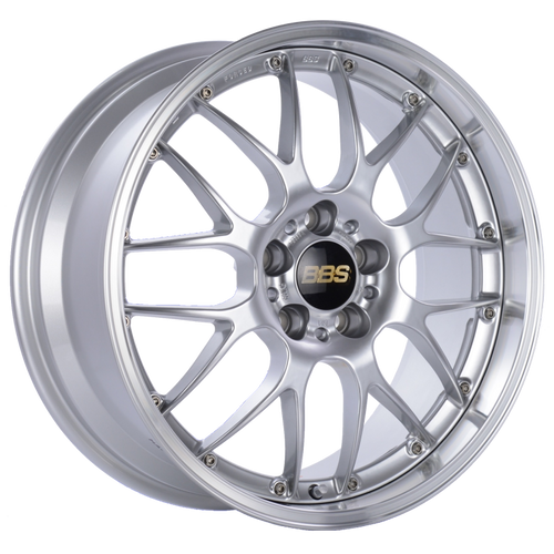 BBS RS944HDSPK - RS-GT 18x8 5x120 ET35 CB72.5 Diamond Silver Center Diamond-Cut Rim Wheel - PFS/Clip Req