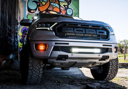 Cali Raised LED CR2926 - 2019-Present Ford Ranger Fog Mounts 18W Combo 3x2 Amber Pods OEM Adapters Cali Raised LED CR2926 - 2019-Present Ford Ranger Fog Mounts 18W Combo 3x2 Amber Pods OEM Adapters