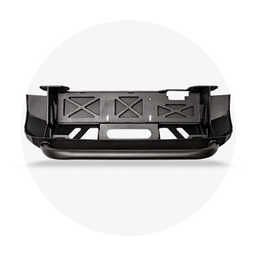 Cali Raised LED CR2945 - 16-Up Tacoma Stealth Bumper 32 Inch LED Bar Combo Beam Bumper Light Bar-Blue-Small 32 Inch Combo Beam with Relocation Mounts No Switch No Winch No D-Ring