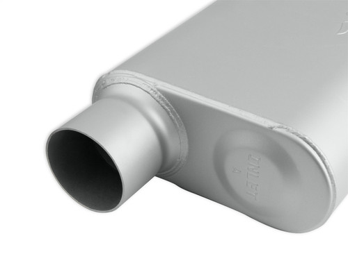 Flowmaster 43043-FM - FlowMonster Muffler; 2 Chamber; 3.00 in. Offset Inlet/3.00 in. Offset Outlet; Case Dimensions 4 in. x 9.75 in. x 13 in.; 19 in. Overall Length; Aluminized Steel;