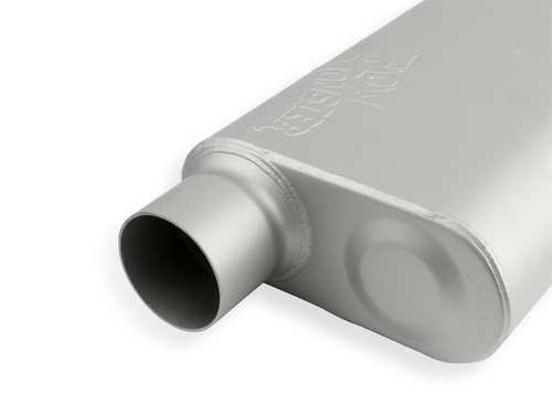 Flowmaster 43043-FM - FlowMonster Muffler; 2 Chamber; 3.00 in. Offset Inlet/3.00 in. Offset Outlet; Case Dimensions 4 in. x 9.75 in. x 13 in.; 19 in. Overall Length; Aluminized Steel;
