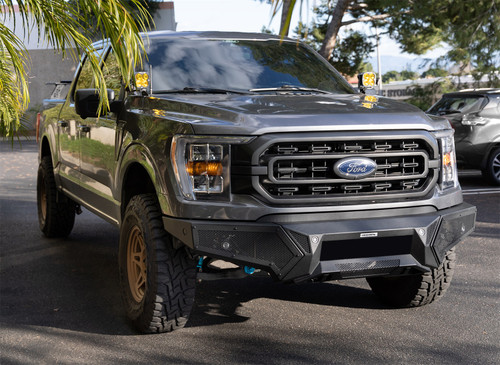 Go Rhino 34398T -  Element Front Bumper with Fixed Light Bar Mount - Textured Black