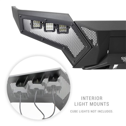 Go Rhino 34398T -  Element Front Bumper with Fixed Light Bar Mount - Textured Black