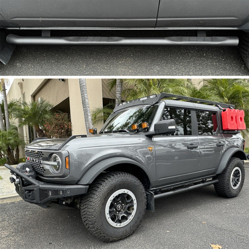 Go Rhino 4129T -  4000 Series Side Steps W/ Mounting Bracket Kit - Textured Black