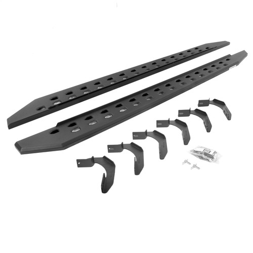 Go Rhino 69434680SPC -  RB10 Slim Line Running Boards With Mounting Brackets - Textured Black
