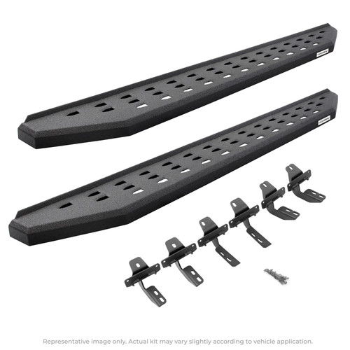 Go Rhino 69444568T -   - RB20 Running Boards with Mounting Brackets Kit - Bedliner