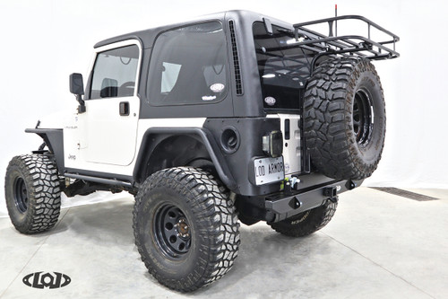 LoD Offroad JBC9621 - TJ/LJ/YJ Destroyer Expedition Series Rear Bumper w/ Tire Carrier
