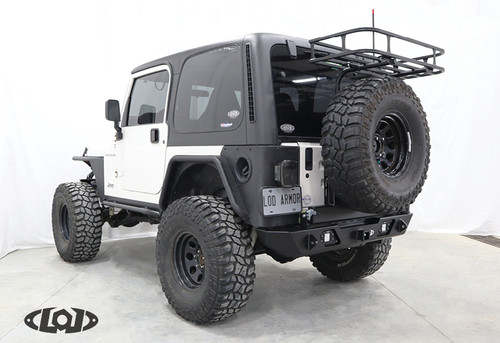 LoD Offroad JBC9641 - TJ/LJ/YJ Destroyer Rear Bumper w/ Tire Carrier
