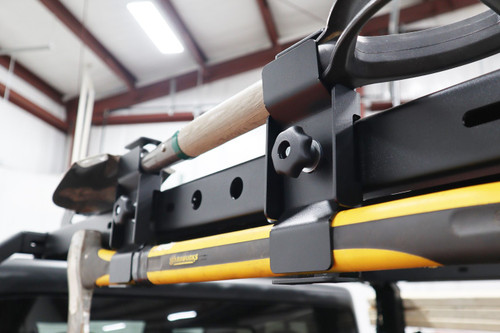 LoD Offroad JTM2021 - Black Ops Bed Rack Trail Tool Mount