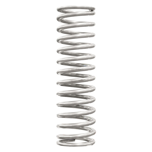 QA1 15HTFB275 - 2-1/2in ID High Travel Spring - 15in Length x 275lbs/in - Silver Powder Coated