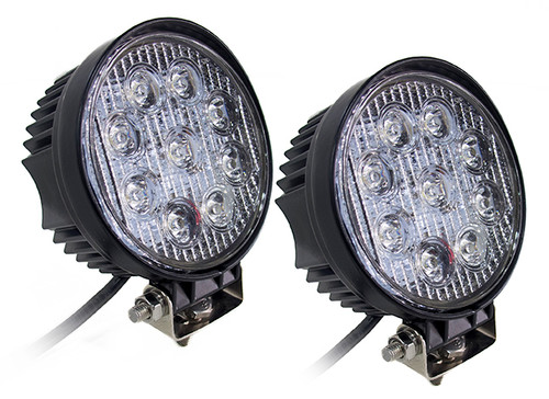 Race Sport RS-27W-R-2 - Street Series 4 Inch Round High Powered LED 27W / 1755 Lumen Pair  Lighting Race Sport RS-27W-R-2 - Street Series 4 Inch Round High Powered LED 27W / 1755 Lumen Pair  Lighting