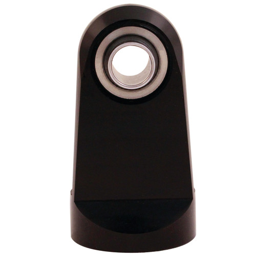 QA1 9036-229 - 1in Extended Length Eyelet w/Bearing - 9/16-18 Thread - Black Anodized Aluminum