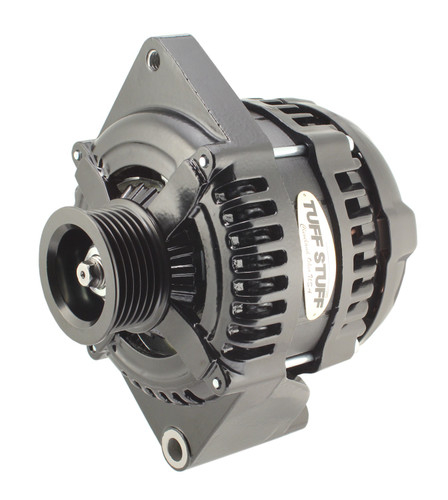 Tuff Stuff Performance Accessories 8441B6G1W - 225 MAX AMP Alternator 6 Groove 1 Wire Black