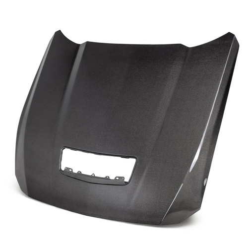 Anderson Composites AC-HD24FDMU-OE-DS - 2024 Ford Mustang Type-OE Double Sided Carbon Fiber Hood