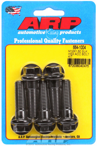 ARP 664-1004 - M12 x 1.50 x 40 hex black oxide bolts