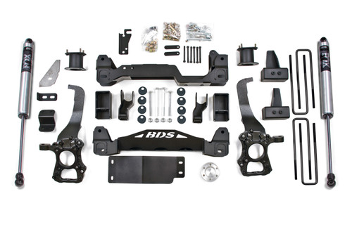 BDS Suspension BDS1502FS - 4 Inch Lift Kit Ford F150 2014 4WD 4 inch Block Kit Fox 2.0 Performance Shocks