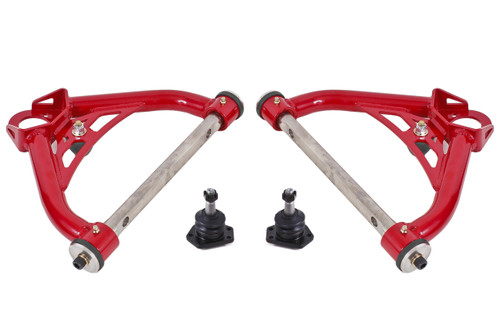 BMR AAU321R - 70-81 Chevrolet Camaro A-Arms Upper Non-Adjustable Delrin Std Ball Joint - Red