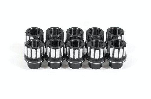 BMR LNK007 - 05-14 Ford Mustang Lug Nut Kit 5/8-18 RH Flange 12-pt Aluminum Set of 10