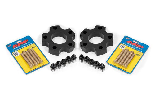 BMR WSK350 - 14-17 Chevrolet SS Wheel Spacer Kit Front 1.25in Wide 1/2-20 Stud Shank Lugs - Black Anodized