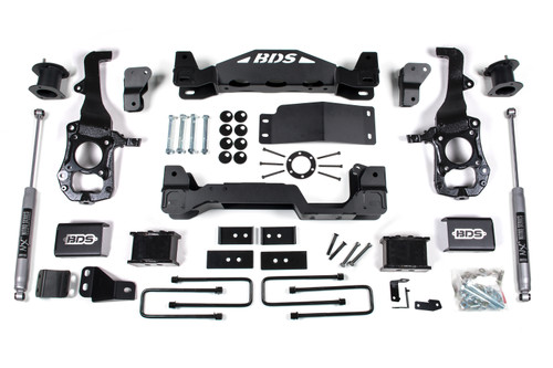 BDS Suspension BDS1579FS - 6 Inch Lift Kit Ford F150 21-25 4WD 5 Inch Block Fox 2.0 Performance Shocks