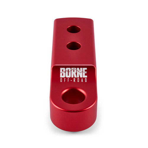 Borne Off-Road BNHR-2-RD - CNC Hitch Receiver Shackle 2in Red
