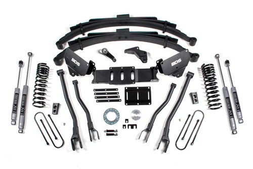 BDS Suspension BDS1620H - 5.5 Inch Lift Kit w/ 4-Link Ram 3500 13-18 4WD Gas Leaf Springs NX2 Nitro Shocks