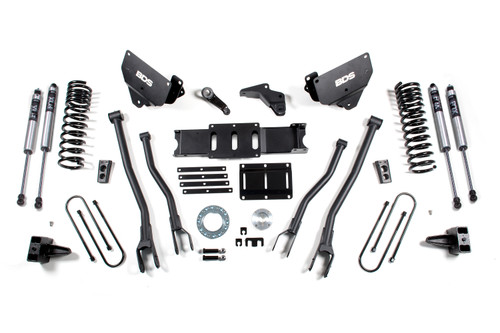 BDS Suspension BDS1608FS - 5.5 Inch Lift Kit w/ 4-Link Ram 3500 13-18 4WD Gas 5 Inch Block Fox 2.0 Performance Shocks