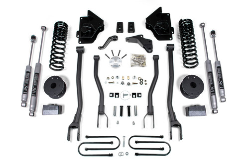 BDS Suspension BDS1644FS - 4 Inch Lift Kit w/ 4-Link Ram 3500 w/ Rear Air Ride 13-18 4WD Diesel Fox 2.0 Performance Shocks