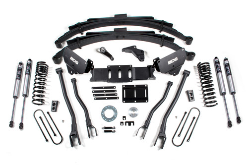 BDS Suspension BDS1618FS - 6 Inch Lift Kit w/ 4-Link Ram 3500 13-18 4WD Diesel Leaf Springs 6 Bolt Indexing Ring Fox 2.0 Performance Shocks